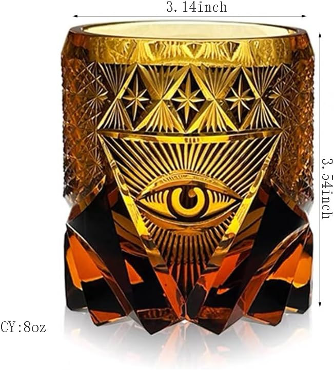 Hand-Carved “Eye of God” Whiskey Glass