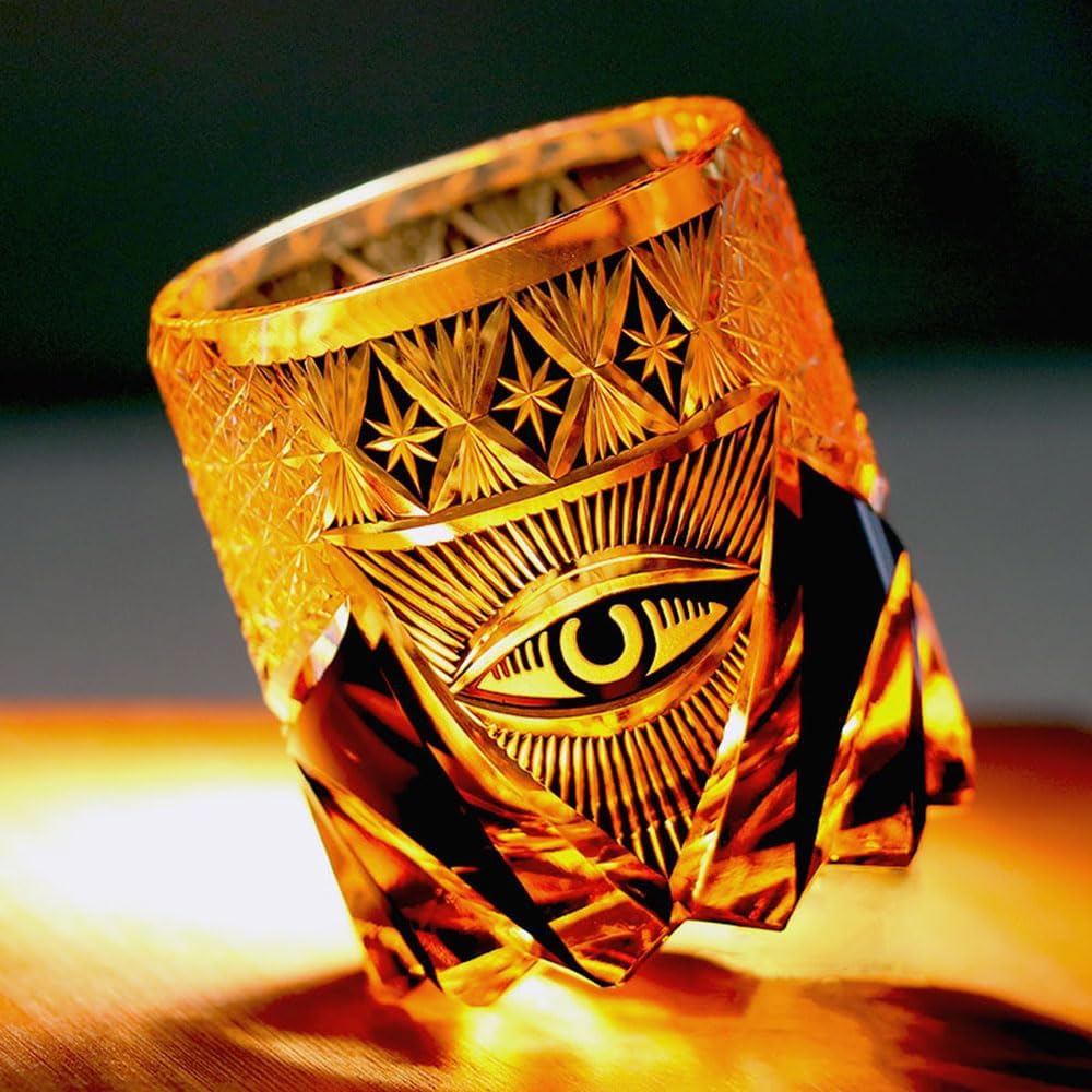 Hand-Carved “Eye of God” Whiskey Glass